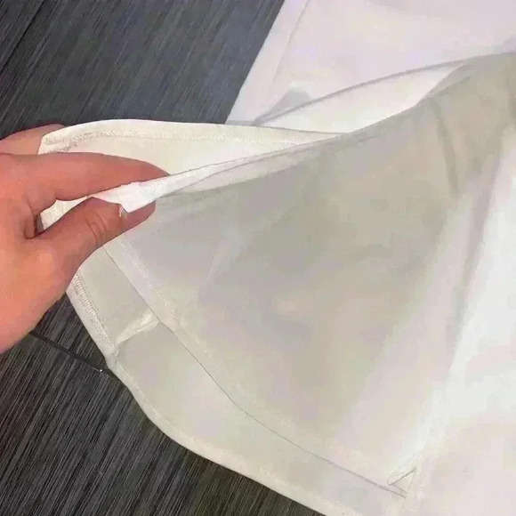 Katie May Ivory Deep V-Neck Open Back Sleeveless Cocktail Midi Dress Size M - Picture 10 of 16